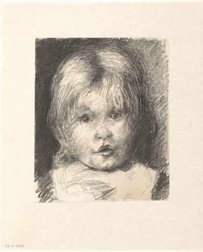 Portrait of Marike, from the front