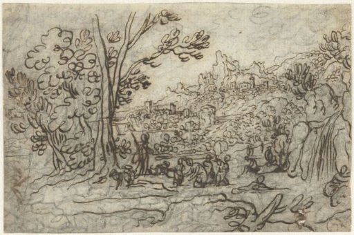 Landscape with Actaeon and Diana and her companions