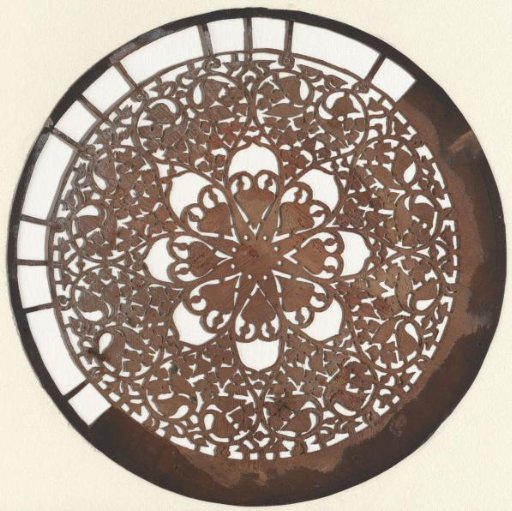 Stencil: ornamental filling in a circle