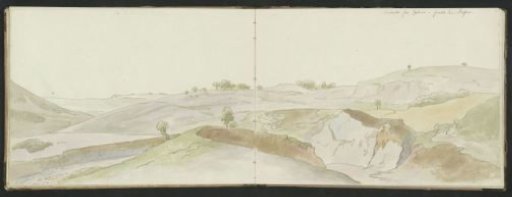 Hilly landscape between Celleno and Grotte Santo Stefano