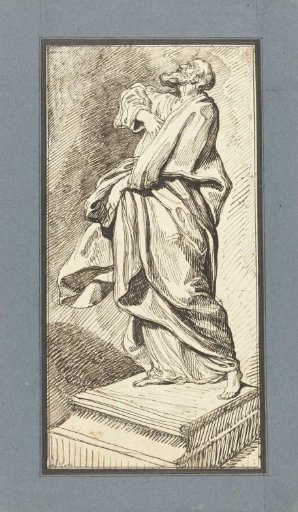 Statue of a Standing Orator in a Toga on a Pedestal
