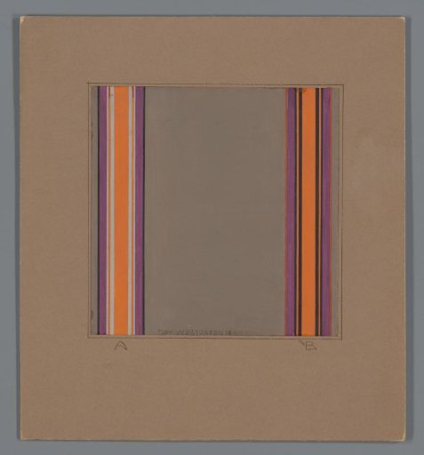 Design for a carpet with vertical bands