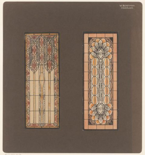 Designs for two stained-glass windows