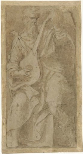 Old Man Playing a Cittern