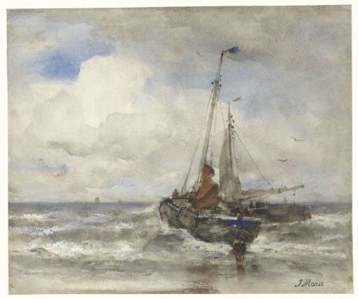 Two fishing boats at the beach