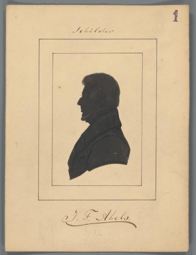 Silhouette Portrait of Jacobus Theodorus Abels