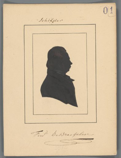 Silhouette Portrait of Ferdinand I De Braekeleer