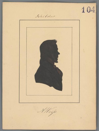 Silhouette portrait of Anton Weiss