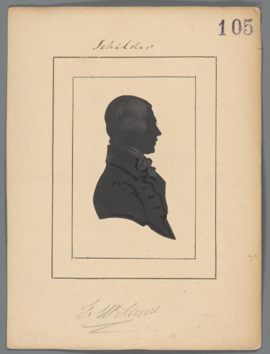 Silhouette portrait of Florent Willems