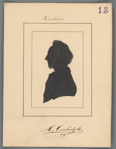 Silhouette Portrait of Moritz Calisch