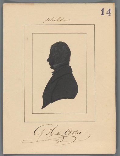 Silhouette Portrait of Gabriël Henriques de Castro