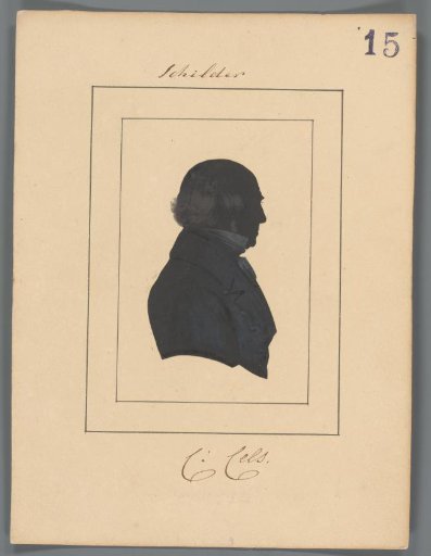 Silhouette Portrait of Cornelis Cels
