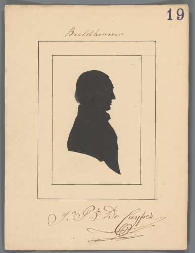 Silhouette portrait of Jean-Baptist De Cuyper