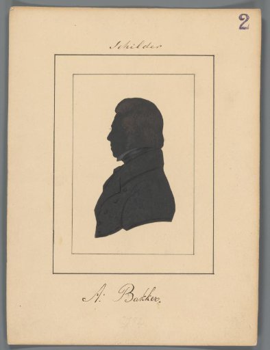 Silhouette Portrait of Arend Bakker