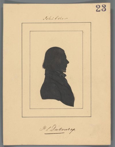 Silhouette portrait of Pierre Louis Dubourcq