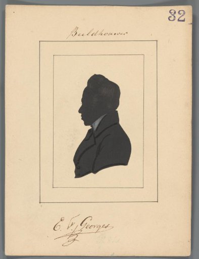 Silhouette portrait of Eduard François Georges
