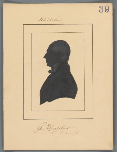 Silhouette Portrait of François Joseph Corneille Haseleer