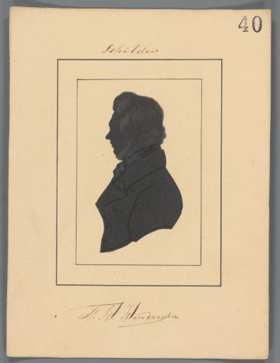 Silhouette Portrait of Frederik Hendrik Hendriks