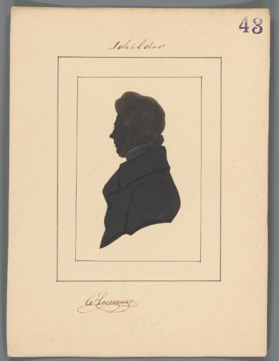 Silhouette Portrait of Willem Pieter Hoevenaar
