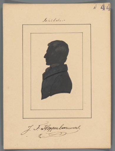 Silhouette Portrait of Johannes Franciscus Hoppenbrouwers