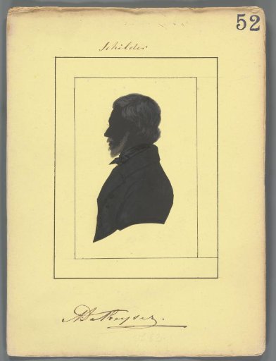 Silhouette portrait of Nicaise De Keyser