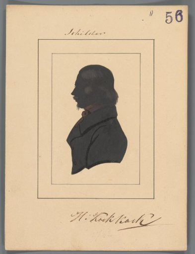 Silhouette portrait of Hermanus I Koekkoek