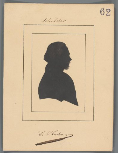 Silhouette portrait of Pierre Louis Kuhnen