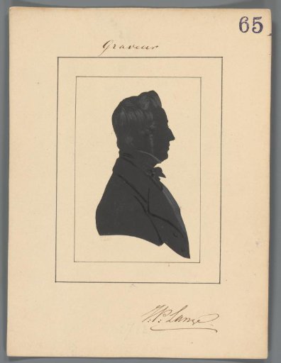 Silhouette Portrait of Johannes Philippus Lange