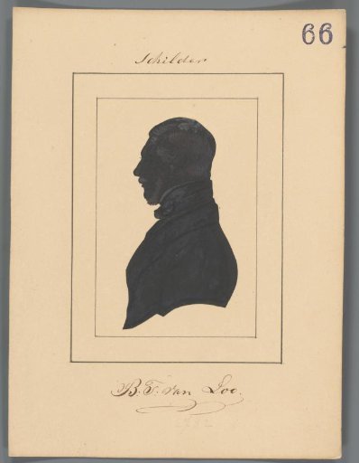 Silhouette Portrait of Bernardus Theodorus van Loo