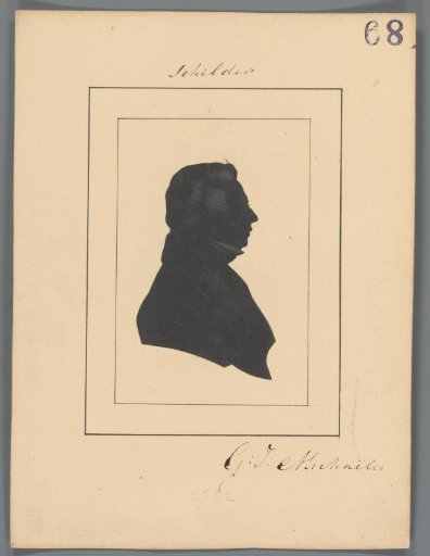 Silhouette Portrait of Gerrit Jan Michaëlis