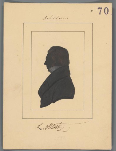 Silhouette Portrait of Louis Moritz