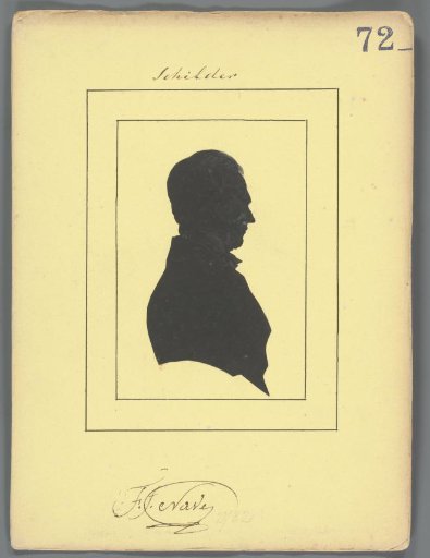 Silhouette Portrait of François Joseph Navez