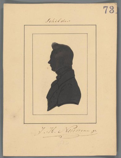 Silhouette Portrait of Johan Heinrich Neuman