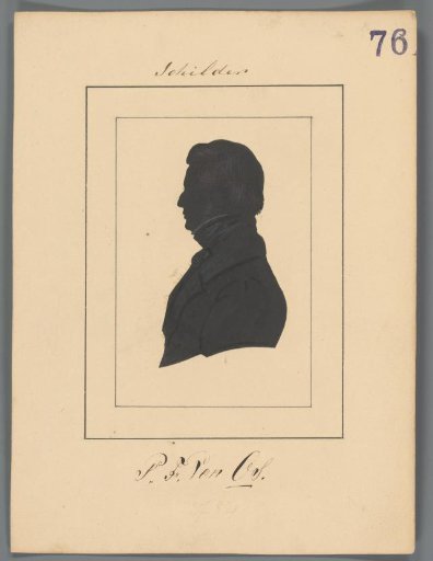 Silhouette Portrait of Pieter Frederik van Os