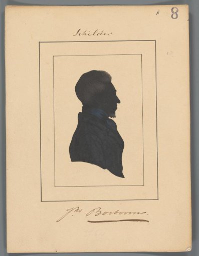 Silhouette Portrait of Johannes Bosboom