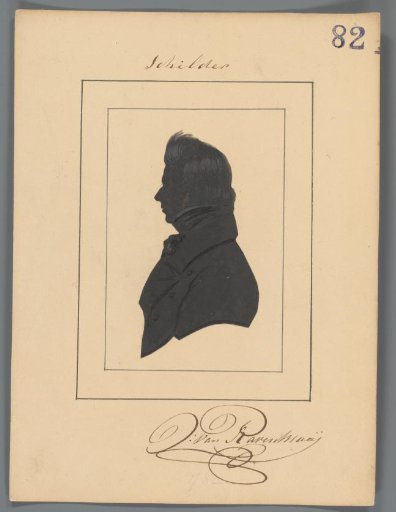 Silhouette portrait of Jan van Ravenswaay