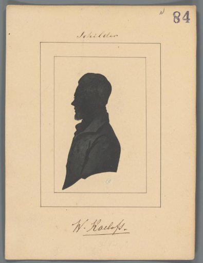 Silhouette portrait of Willem Roelofs