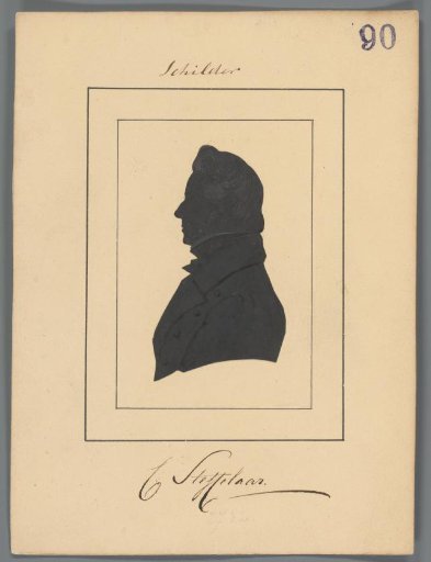 Silhouette portrait of Cornelis Steffelaar