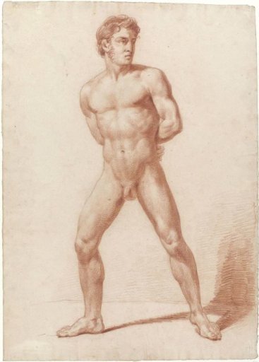 Standing Male Nude, Arms Behind the Back