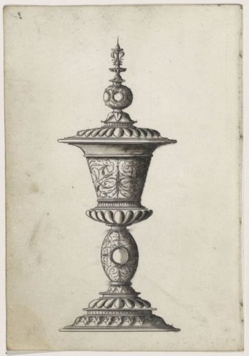 Covered vase