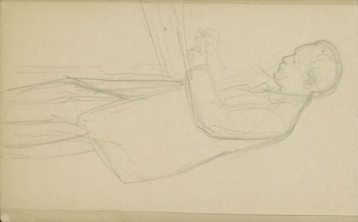Alphons Grandmont, standing at a table