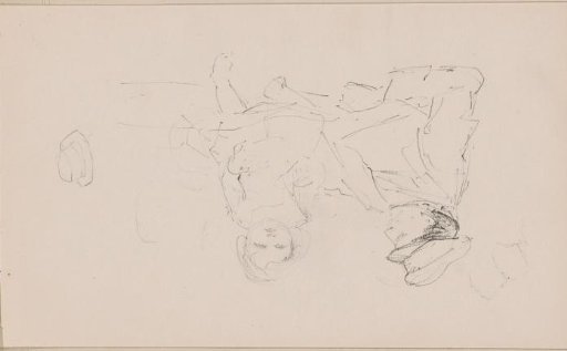 Reclining Woman with a Toddler Girl on Her Lap