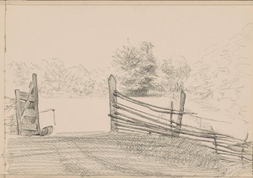Open gate to a meadow