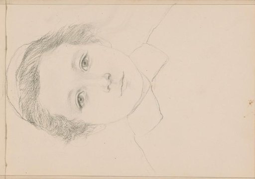 Boy's head, seen from the front