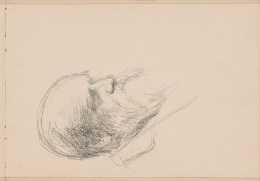 Portrait of a bald man with a beard