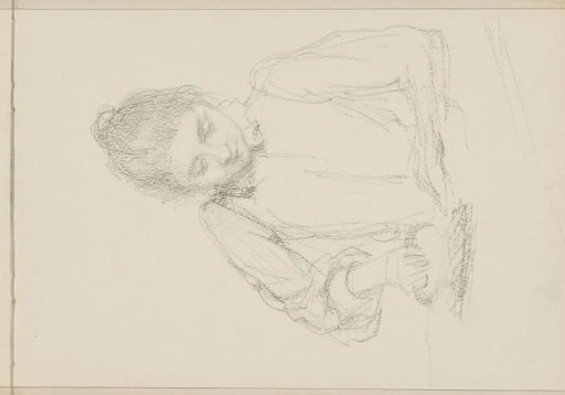 Young woman stroking
