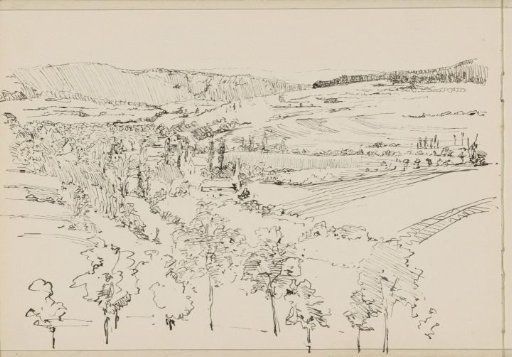 Hilly Landscape with Houses