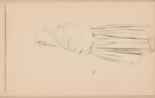 Woman with a shawl draped over her head and shoulders