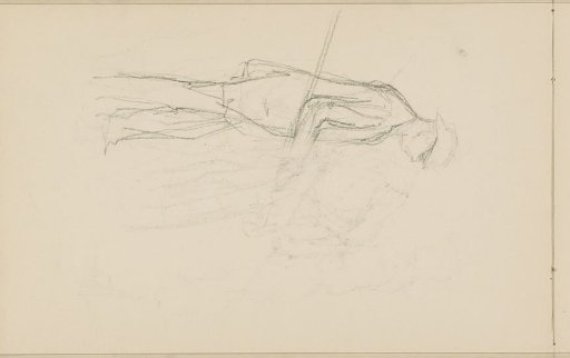 Man with a stick or fishing rod in his hand