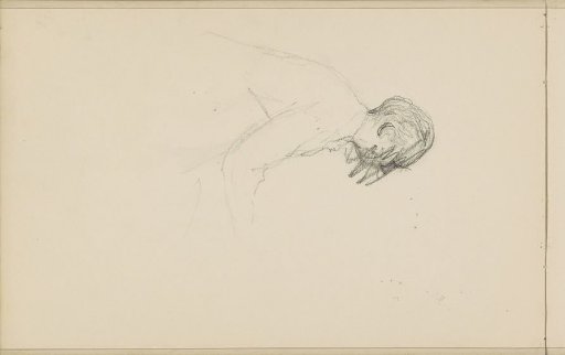 Man, in profile to the right
